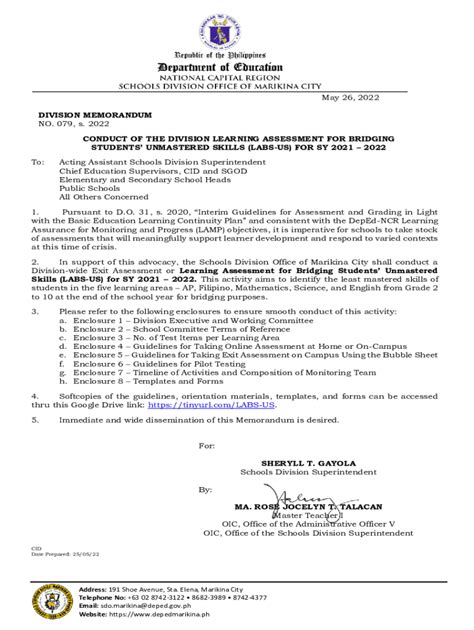 RM No. 092 s. 2022 Online Training on the Web.